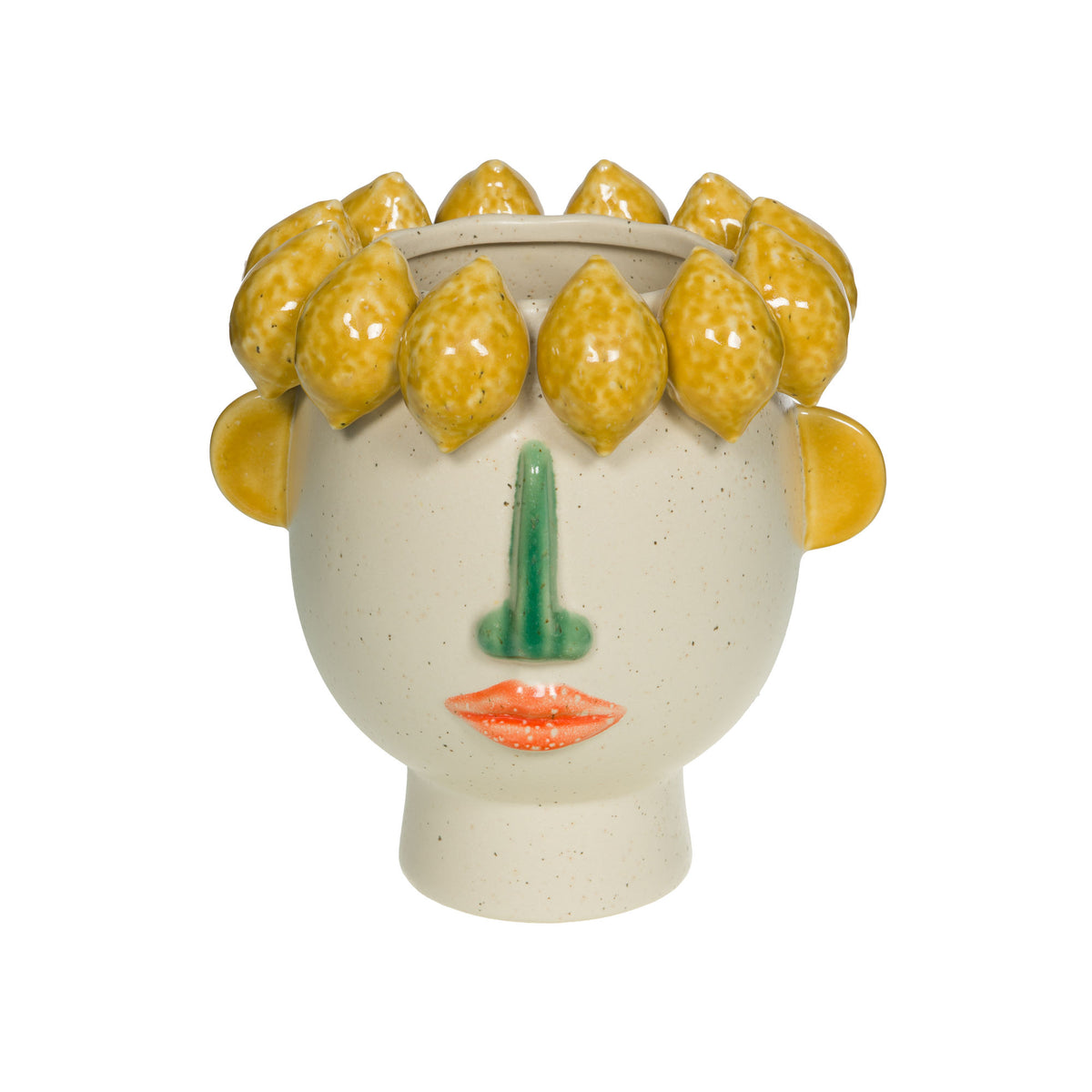 Lemon Face Vase — Small