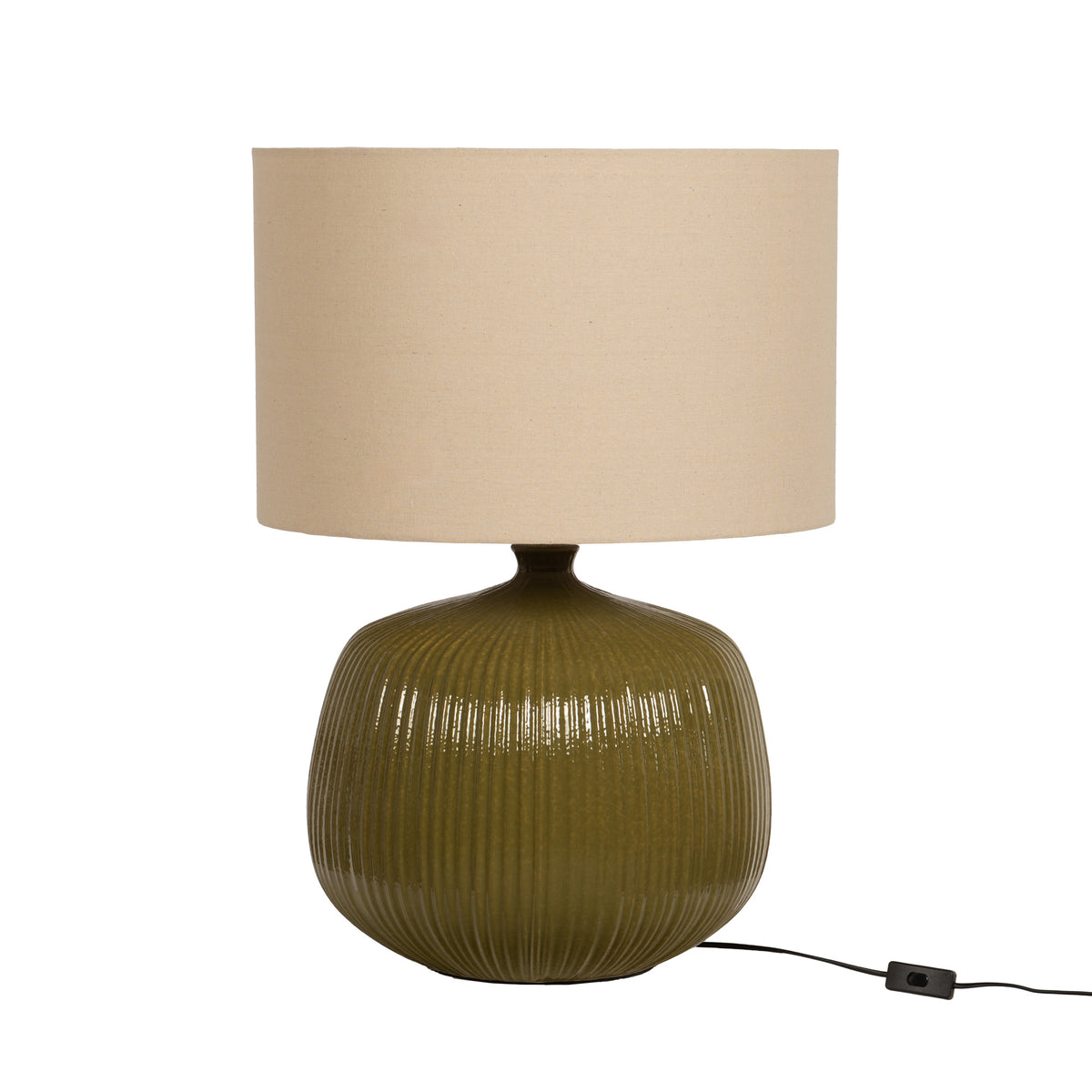 Ronde Table Lamp in Green — Large