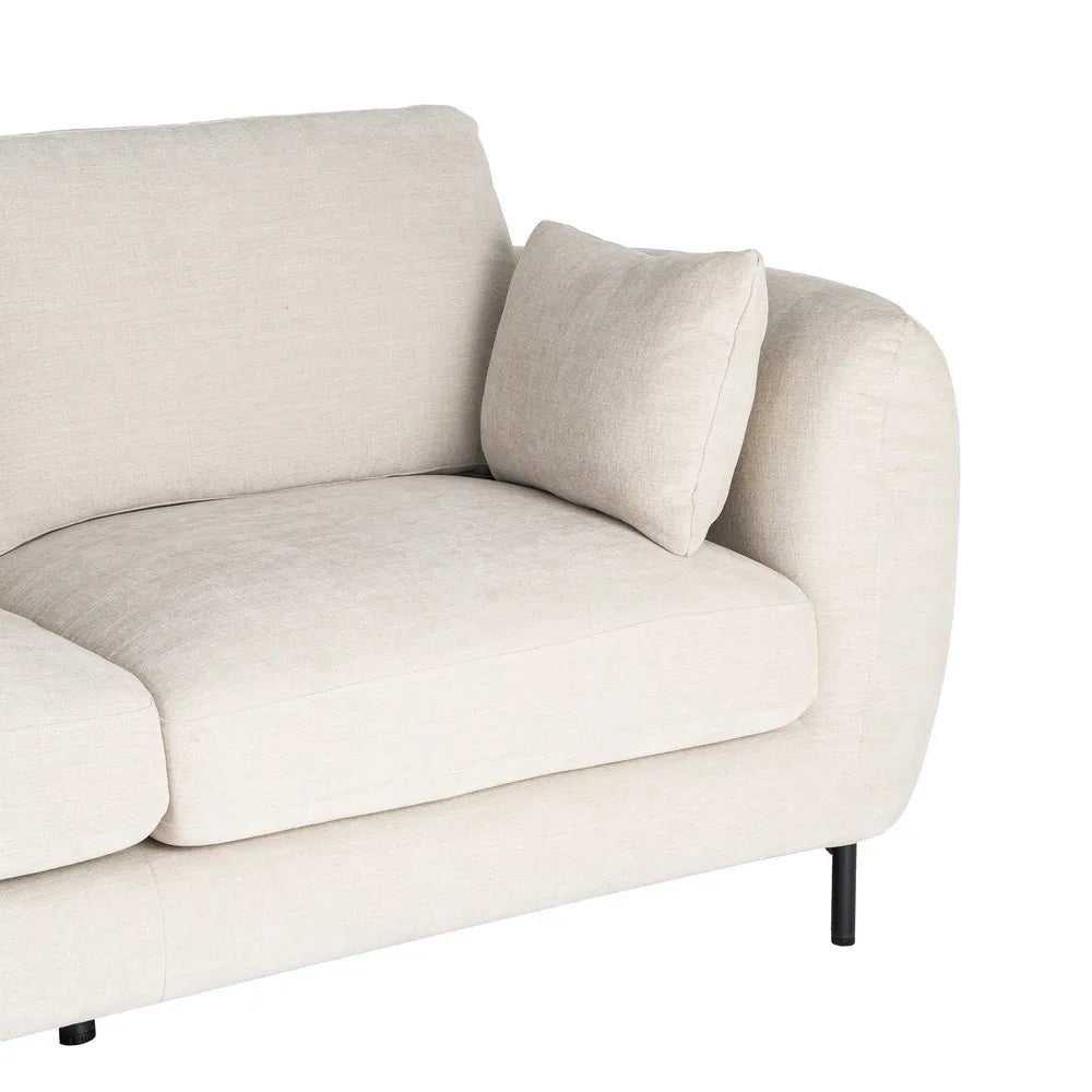 2 Seater Cream Sofa - LUXONAS HOME