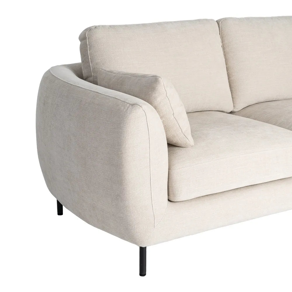 2 Seater Cream Sofa - LUXONAS HOME