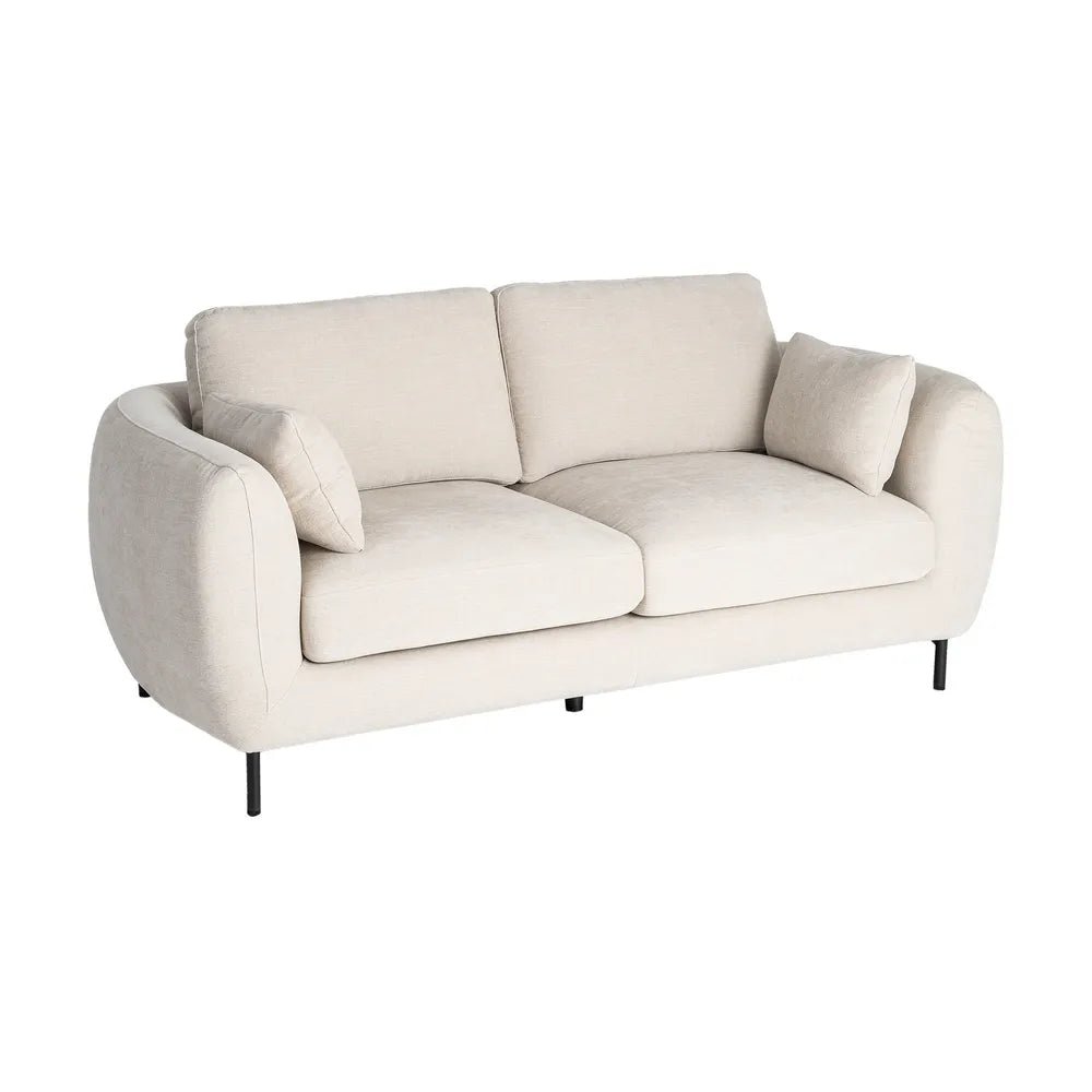 2 Seater Cream Sofa - LUXONAS HOME