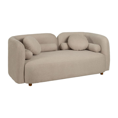 2 SEATER SOFA BEIGE WEAVE-WOOD 176 X 88 X 72 CM - LUXONAS HOME