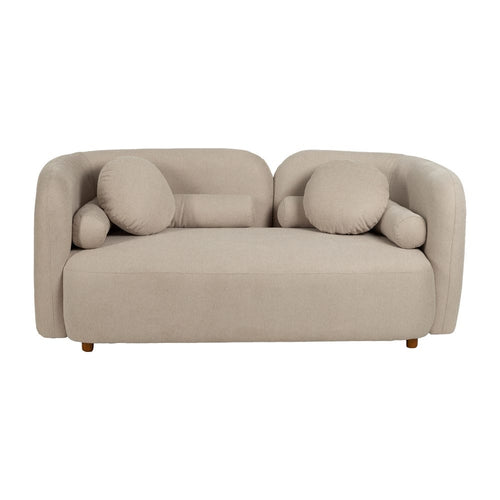 2 SEATER SOFA BEIGE WEAVE-WOOD 176 X 88 X 72 CM - LUXONAS HOME