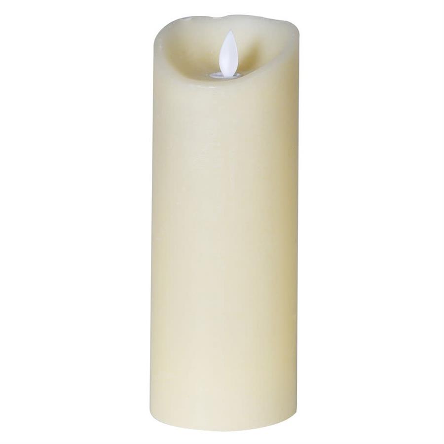 20Cm Ivory LED Candle - Safe & Elegant Lighting Solution