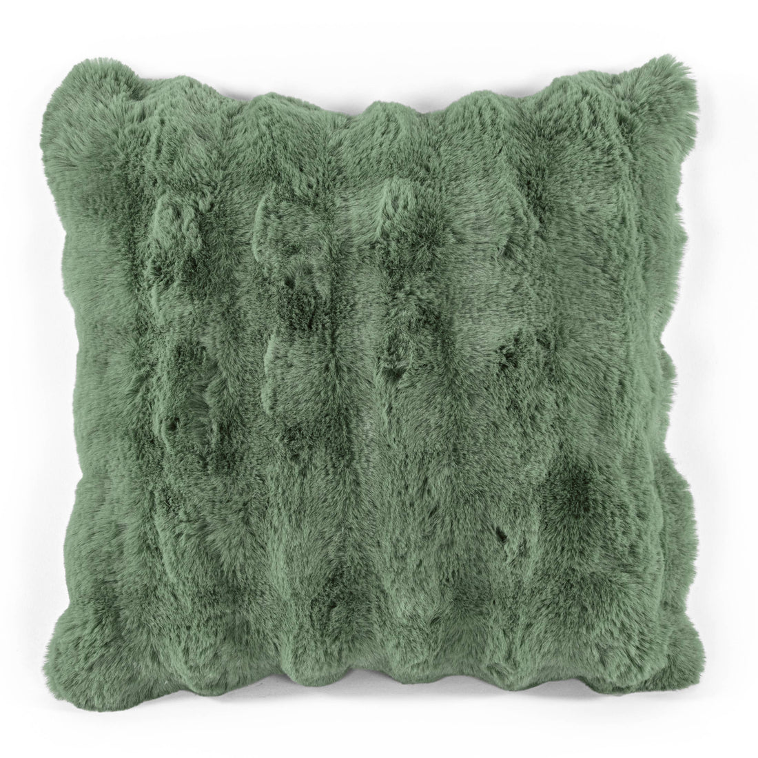 Cushion (filled) Bubble rabbit fur - 45x45 cm: GREENSAGE