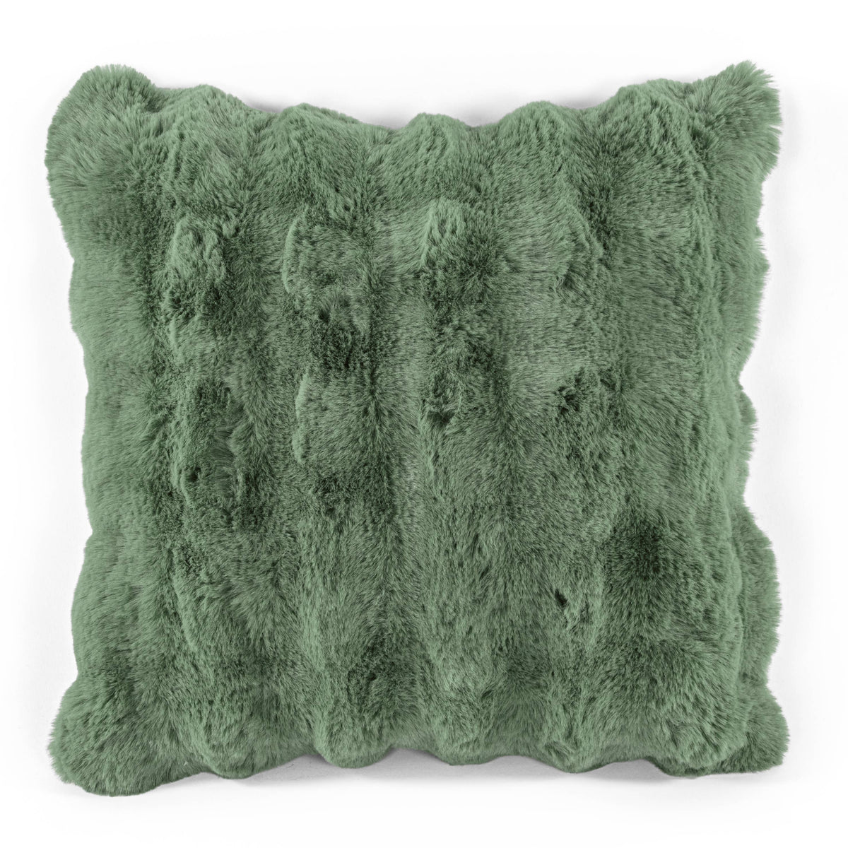 Cushion (filled) Bubble rabbit fur - 45x45 cm: GREENSAGE