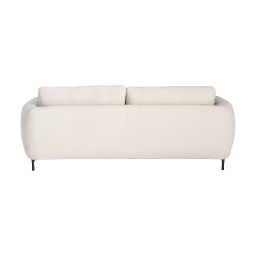 3 Seater Cream Fabric Sofa - LUXONAS HOME