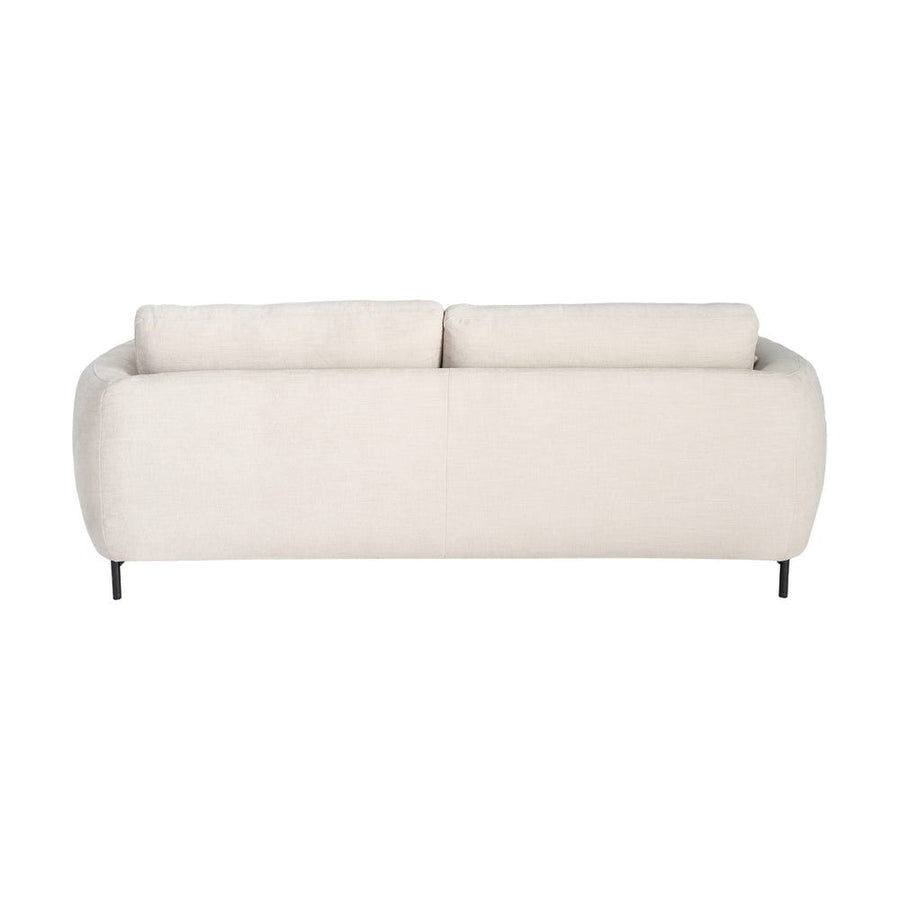 3 Seater Cream Fabric Sofa
