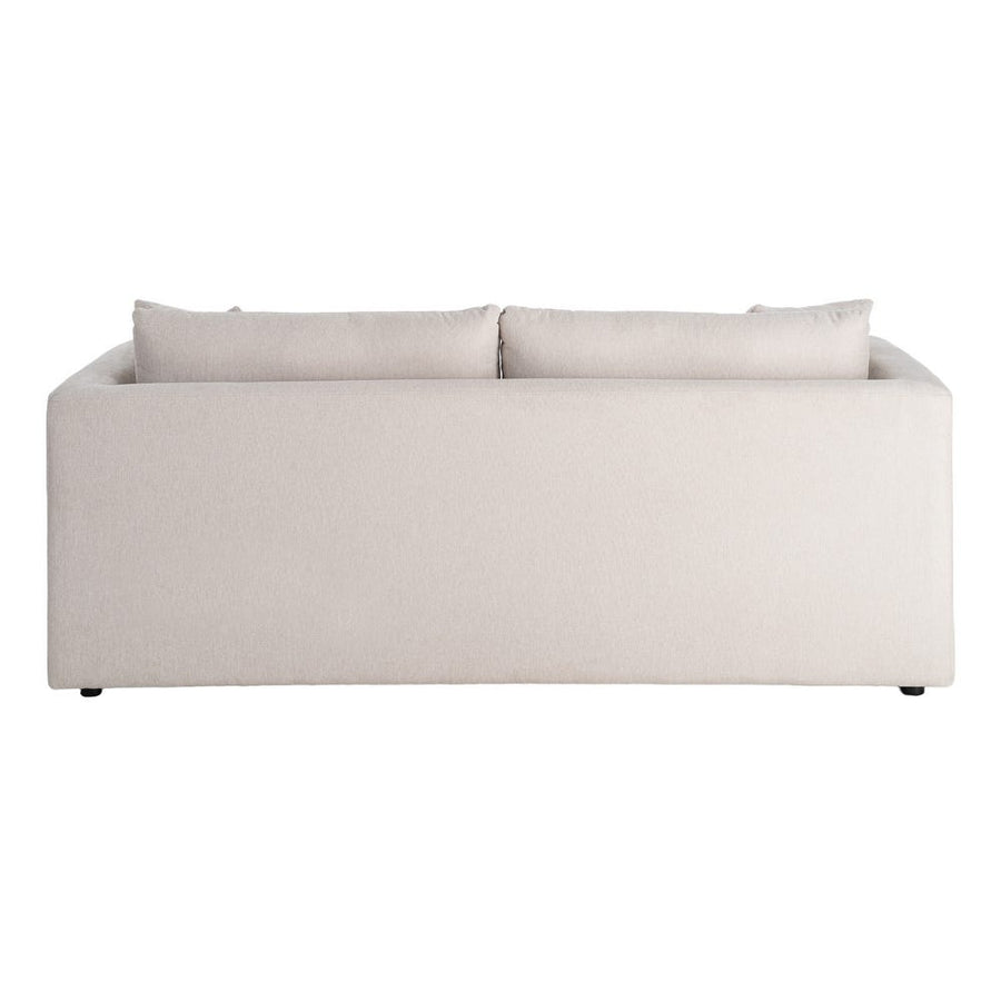 3-Seater Sofa with Elegant Cream Weave Fabric