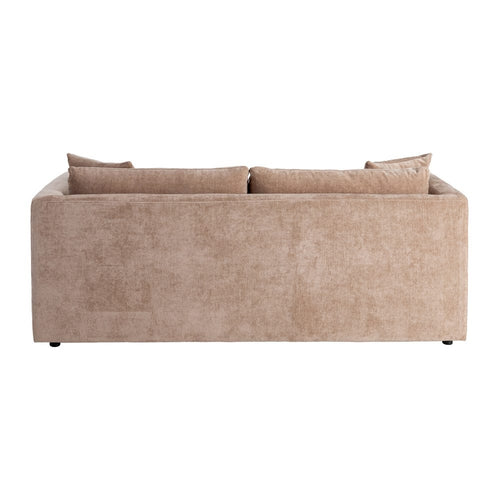 3 SEATER SOFA TAUPE OLD WEAVE-WOOD 210 X 96 X 86 CM - LUXONAS HOME