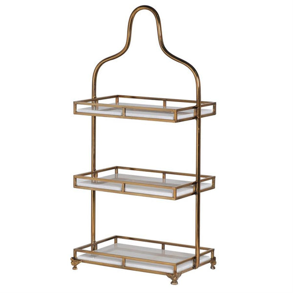 Elegant 3 Tier Marble Tray Stand