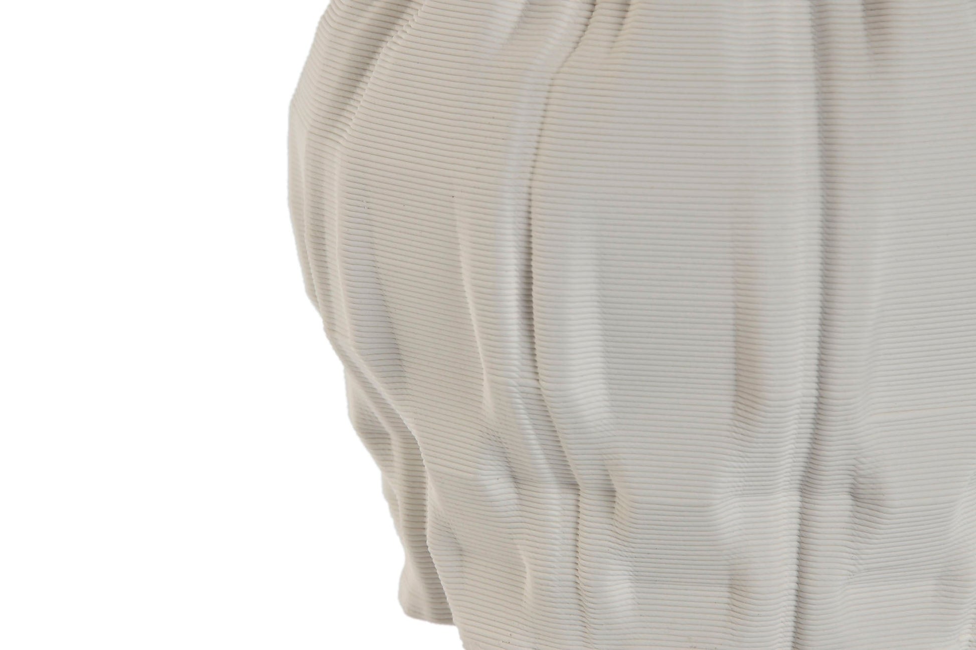 3D Printed White Rough Vase - LUXONAS