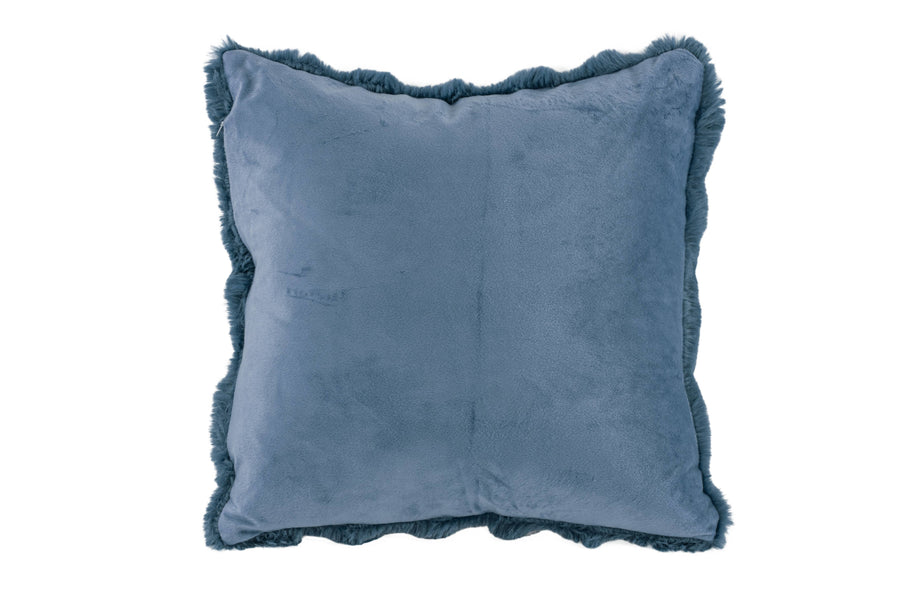 Cushion (filled) Bubble rabbit fur - 45x45 cm: BLUEFUSION