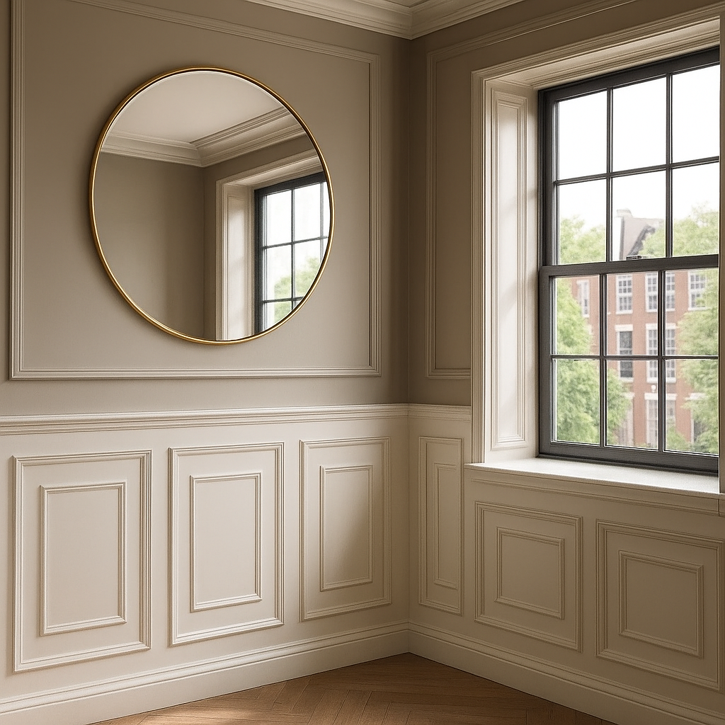 Gold Aluminium Frame Mirror 100cm