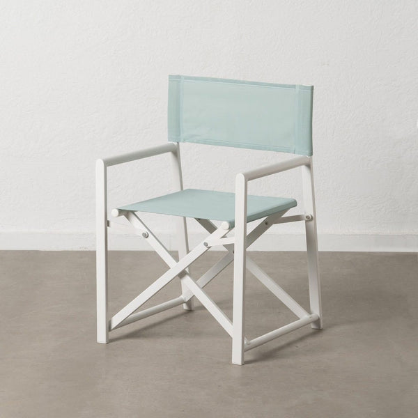 Green and White Director's Chair, 56 x 53 x 84 cm