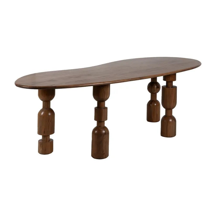 Abstract Mango Wood Dining Table