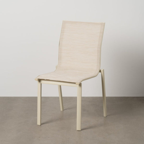 Stackable Aluminum Frame Textilene Chair 49 x 62 x 90 cm
