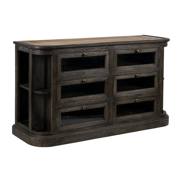 Marble & Wood Kitchen Island