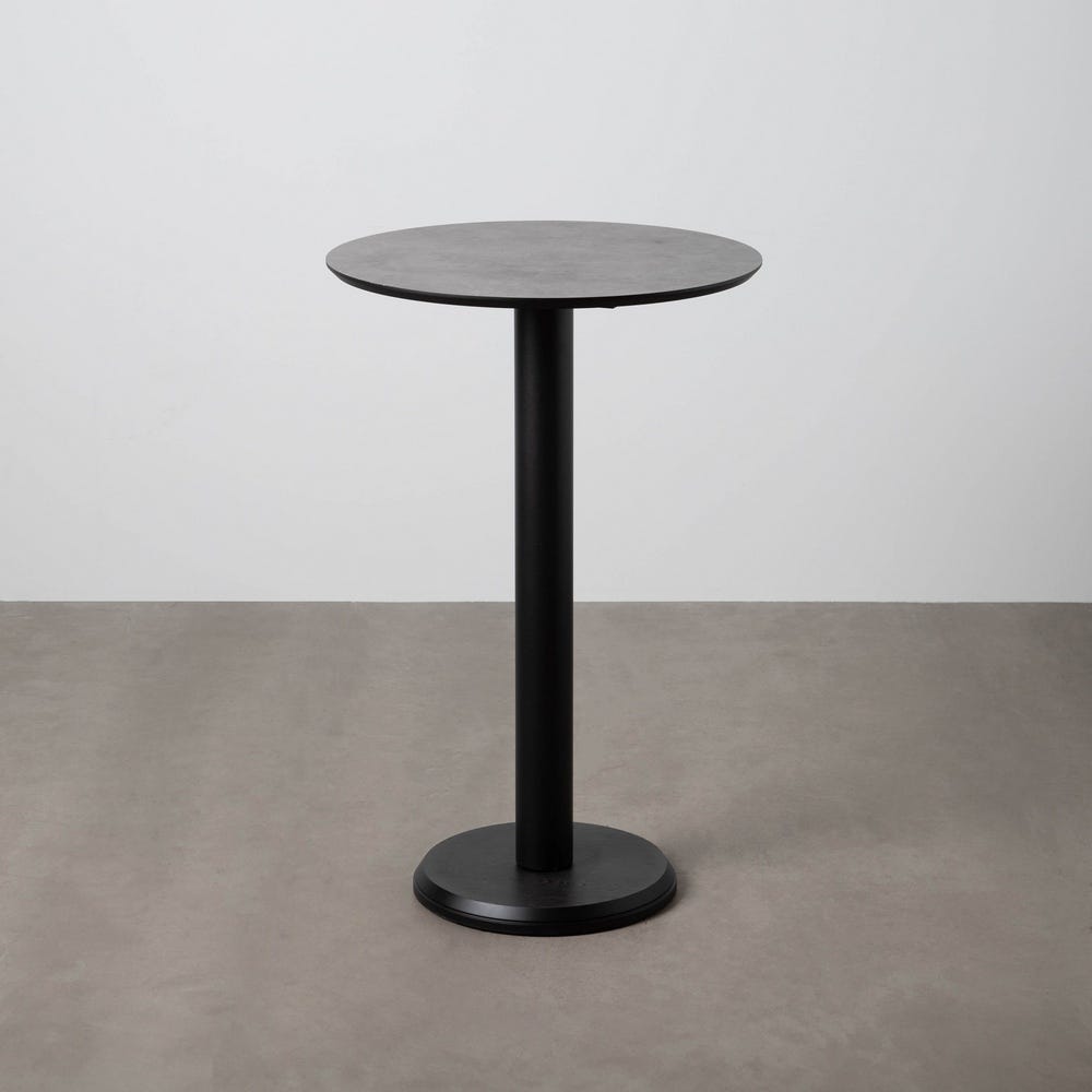 High Table in Graphite/Anthracite Finish, 65 x 65 x 100 cm