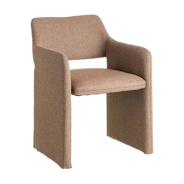 Dow Brown Fabric Chair