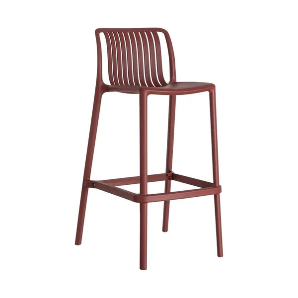 Garnet Polypropylene Outdoor Stool