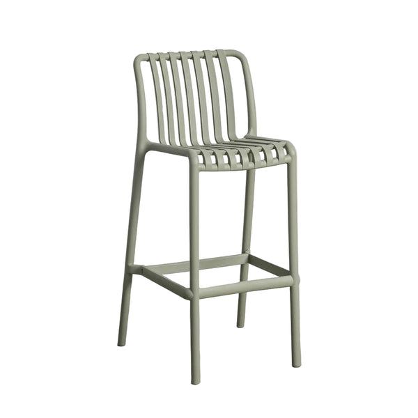 Green Polypropylene Outdoor Stool