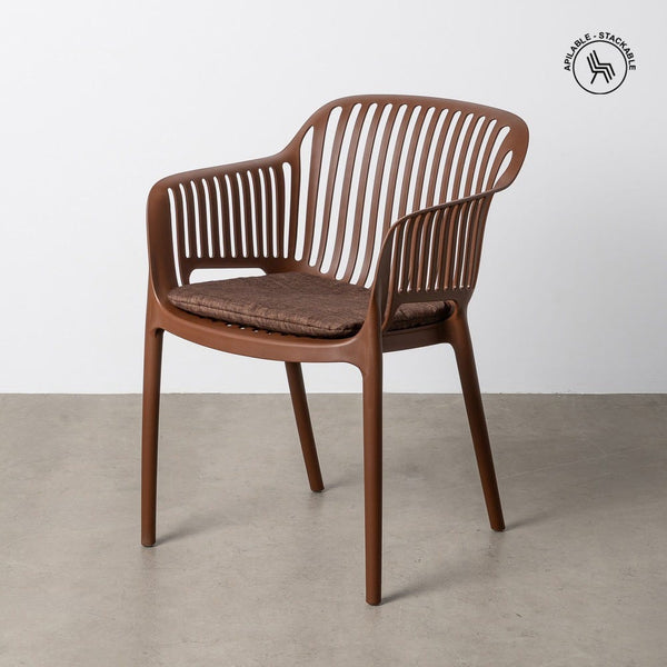 Stackable Outdoor Chair Made of Polypropylene, Dimensions 55 x 61 x 80 cm