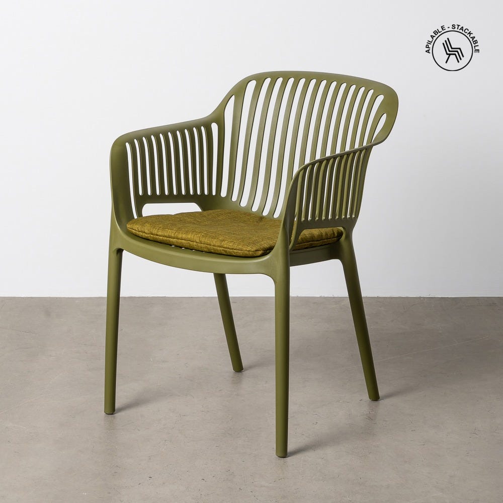 Stackable Outdoor Chair Made of Polypropylene, Dimensions 55 x 61 x 80 cm