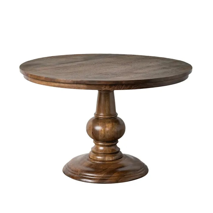 Round Mango Wood Dining Table