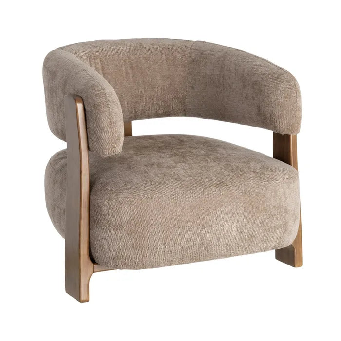 Armchair Brown / Weave Wood