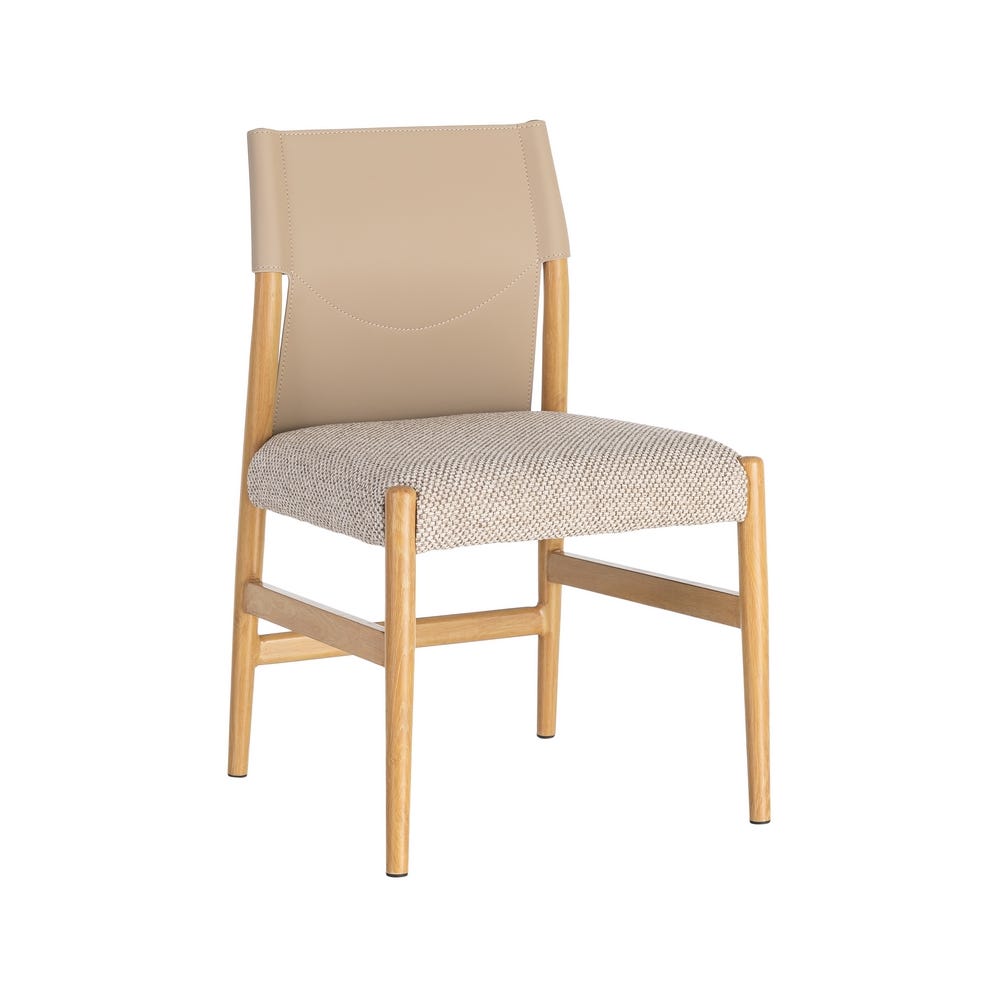 Natural Beige Woven Dining Chair