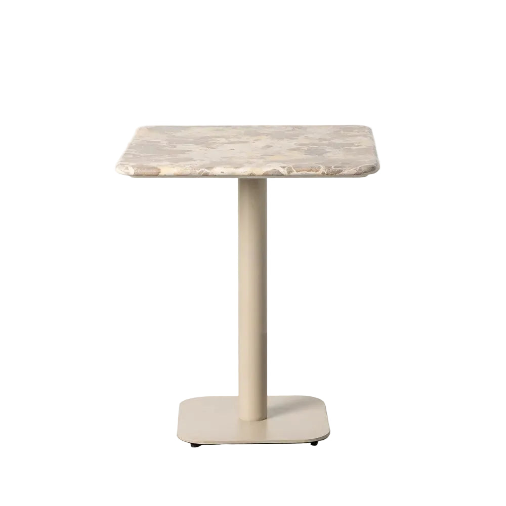 Beige Marble Top Bar Table