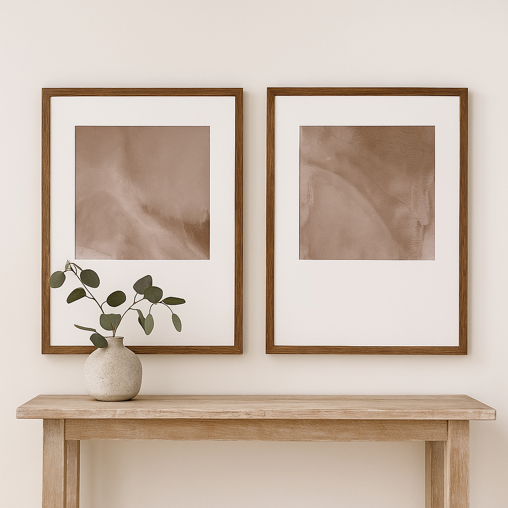 S/2 Dune Canvas with Frame