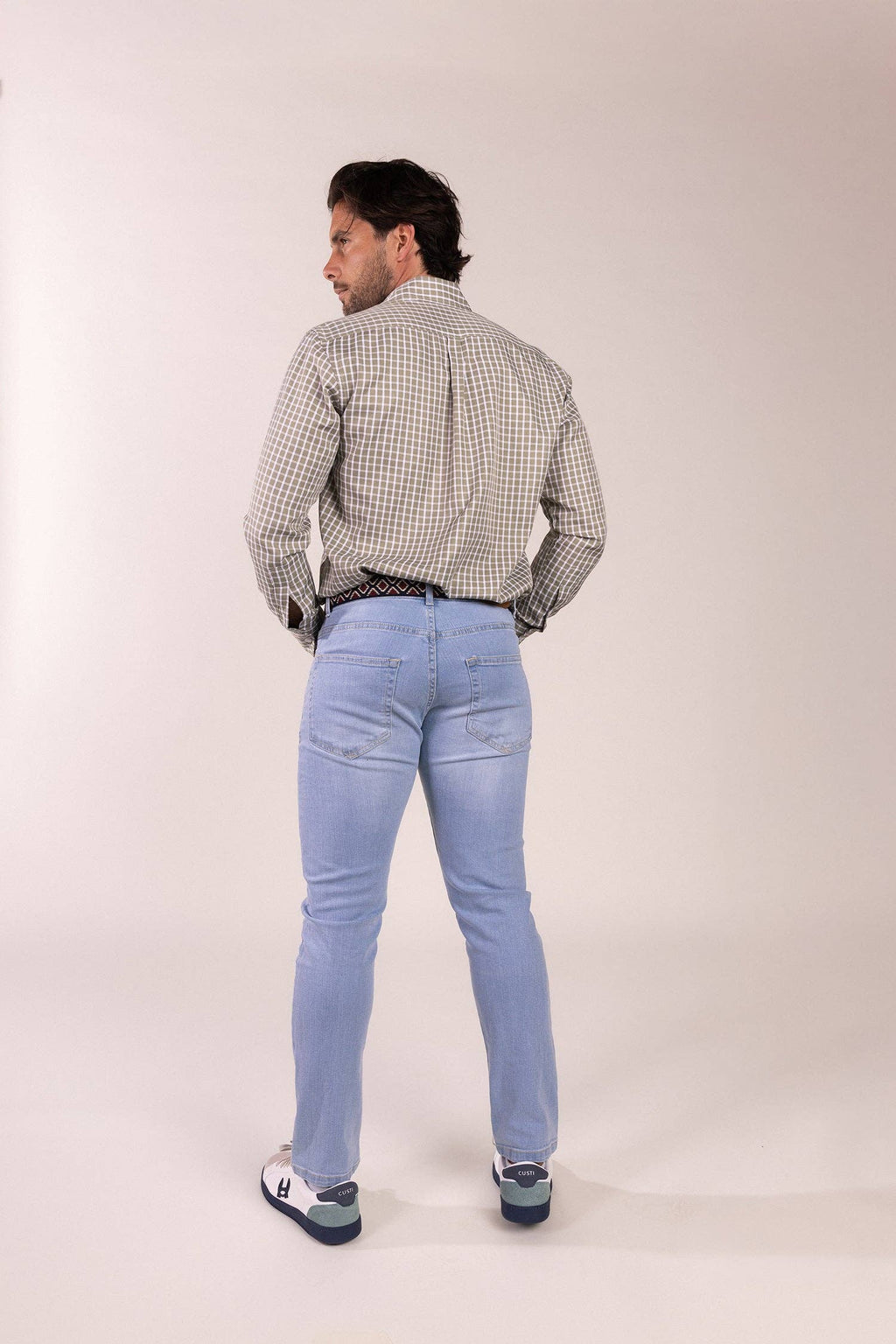 Regular Fit Stretch Cowboy Light Blue | Cody
