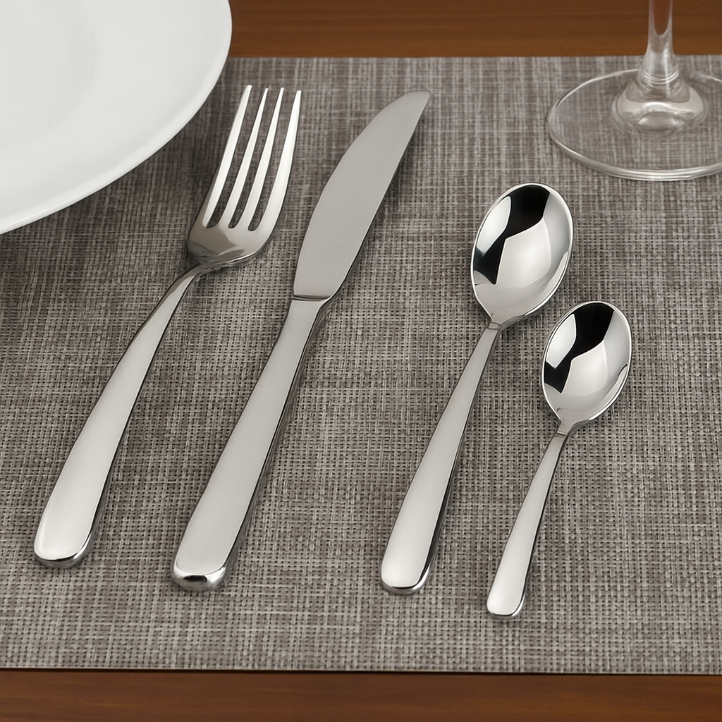 16 Piece Elegant Silver Cutlery Set in Gift Box