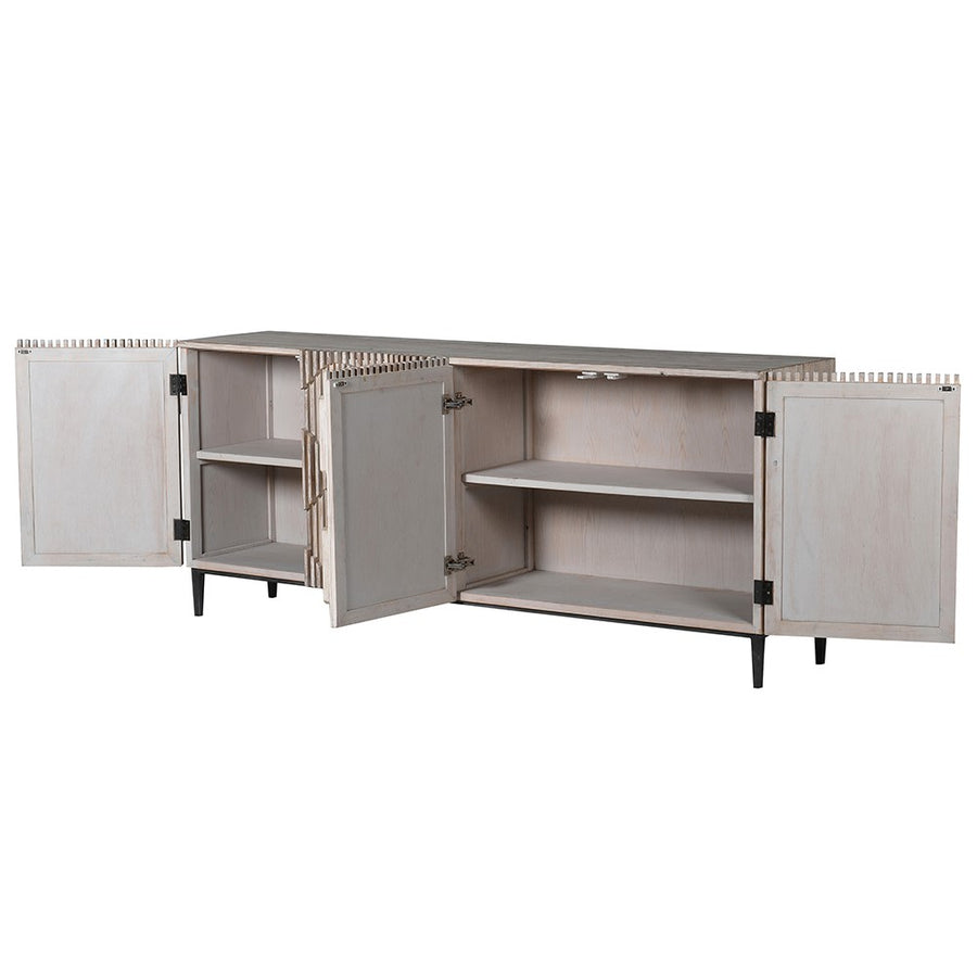 Grey Wash Ripple Sideboard