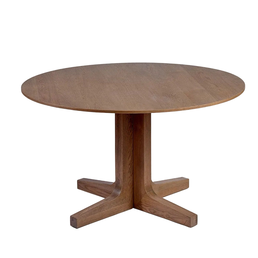 Boston Round Oak Pedestal Dining Table