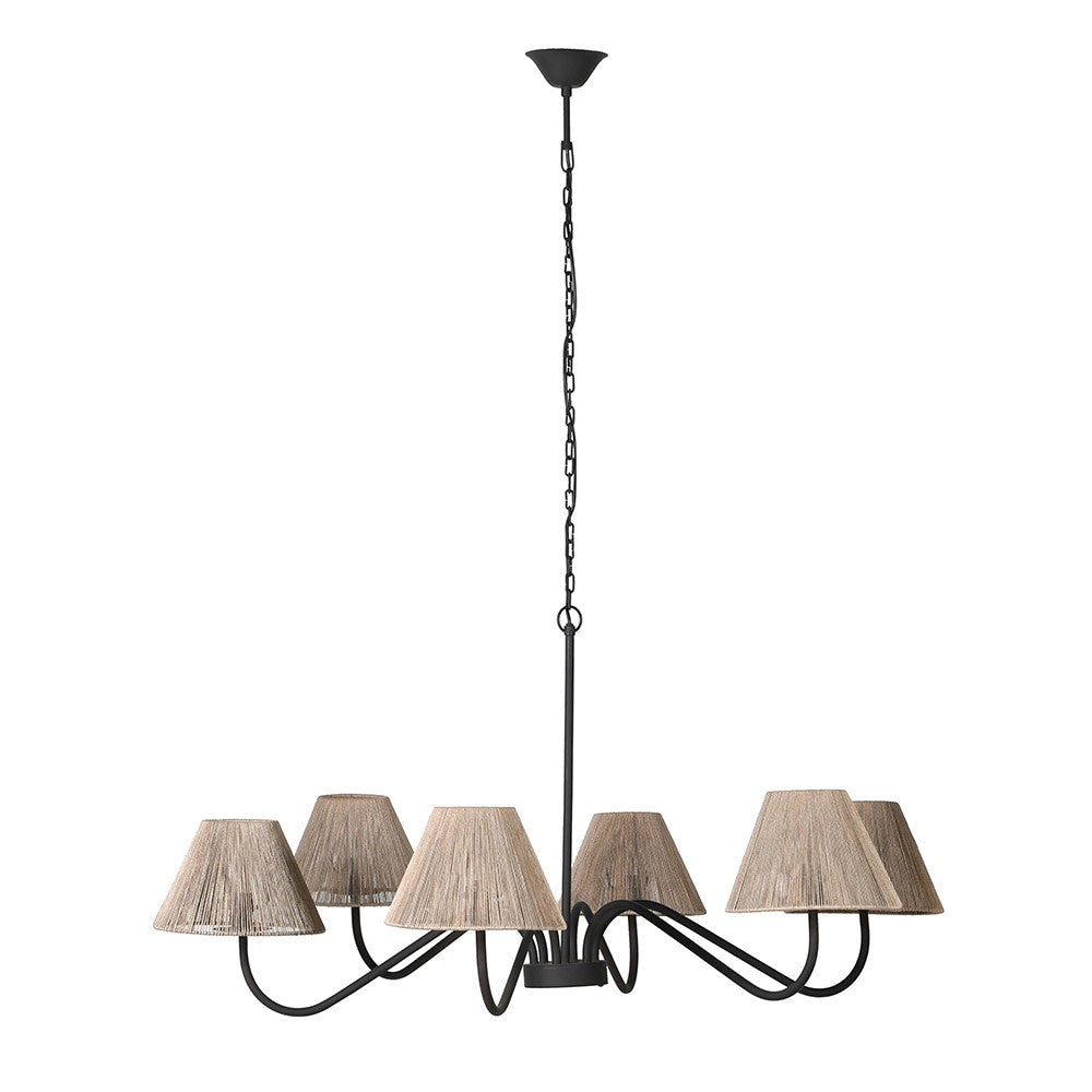 Ludlow Jute Shade Chandelier