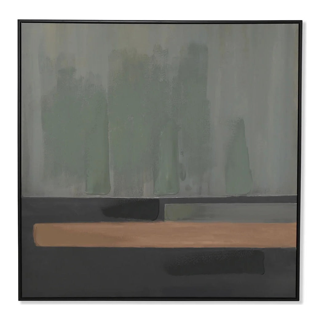 Sage Horizon Modern Canvas Wall Art
