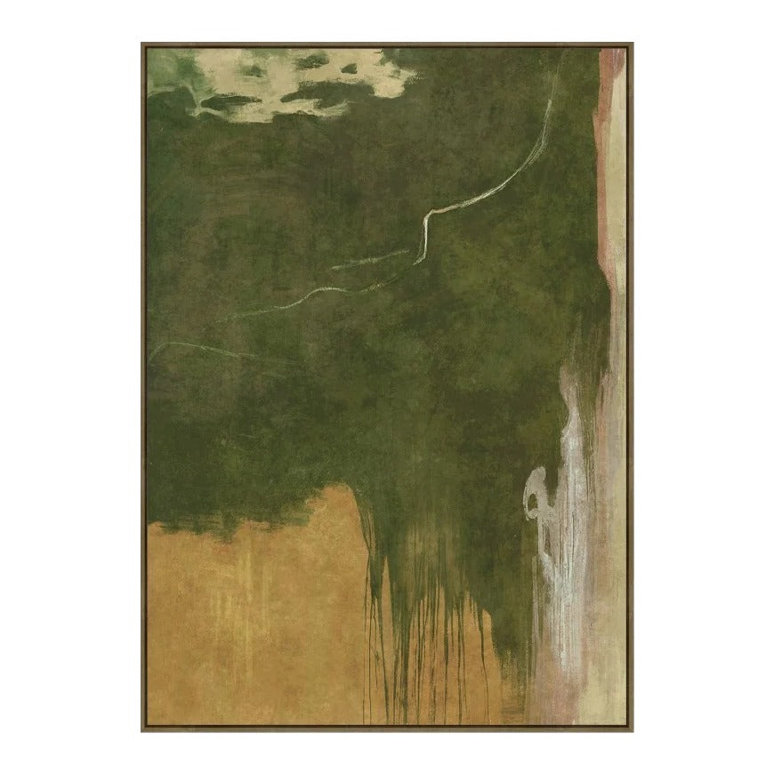 Olive Canopy Abstract Canvas Wall Art