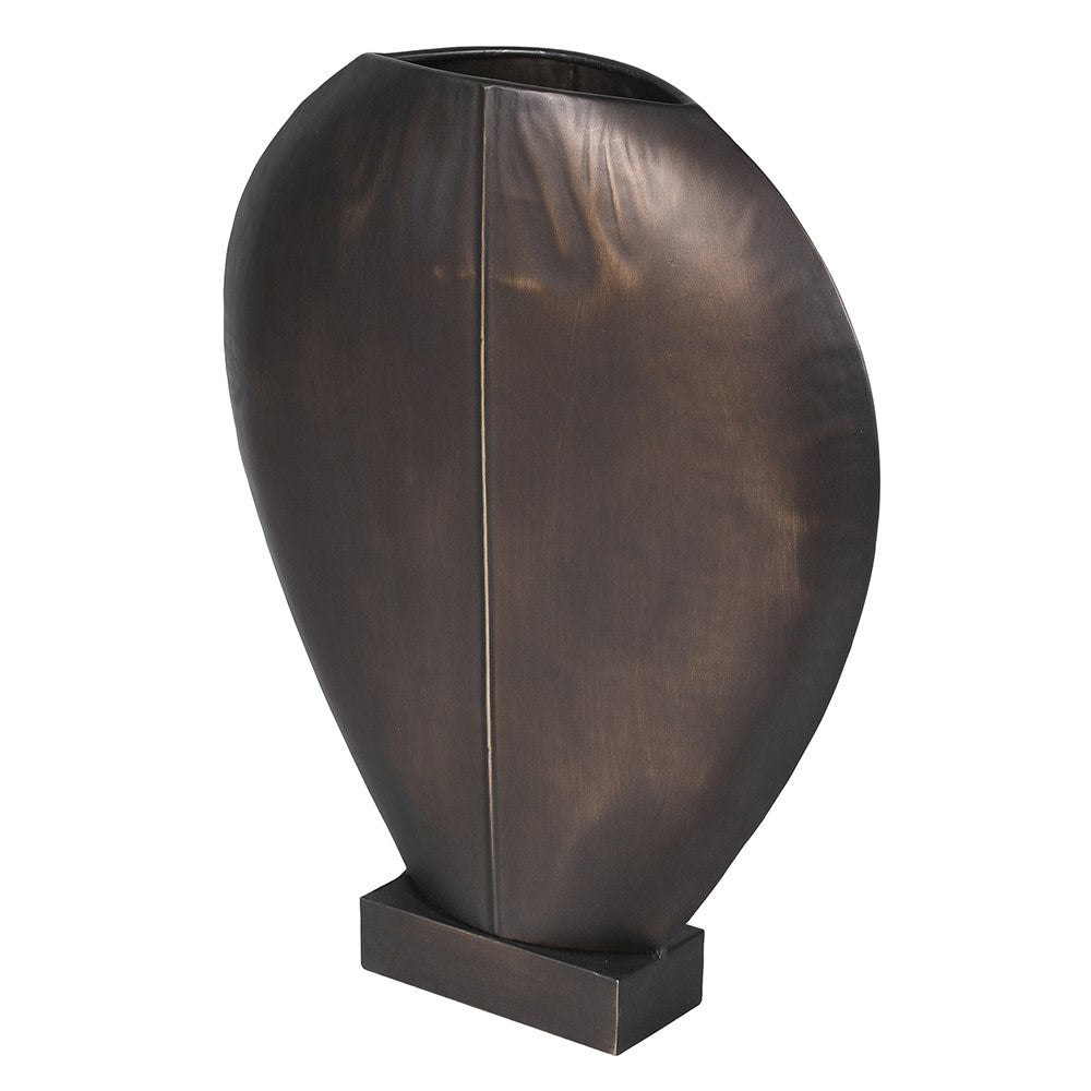 Antique Black Metal Vase