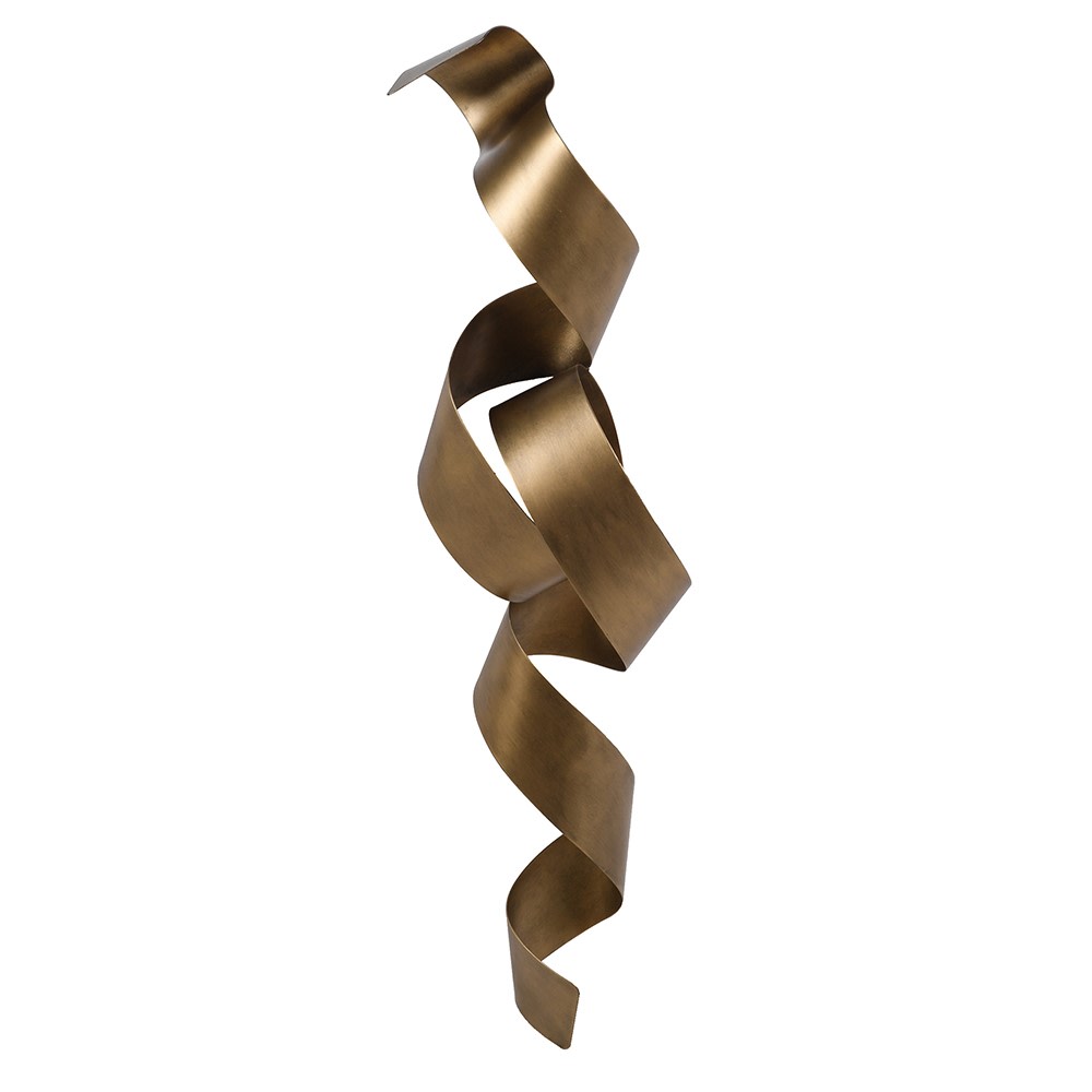Gold Metal Swirl Deco