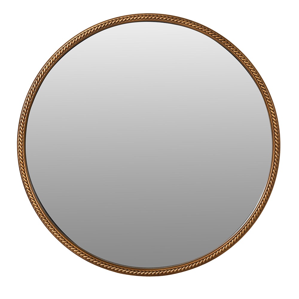 Golden Rope Effect Wall Mirror