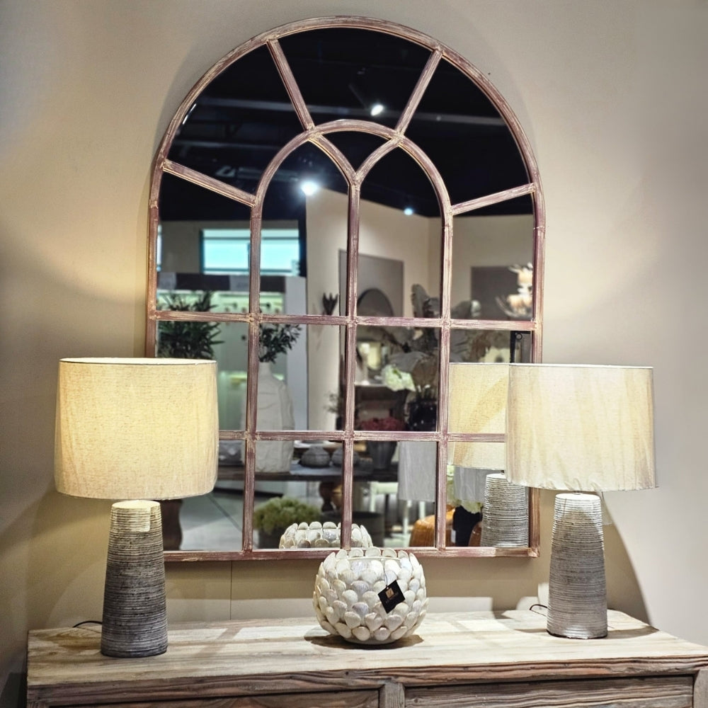 Rustic Multi-Window Effect Mirror