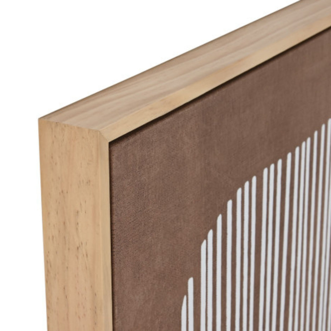 LUX250223 - Abstract Wood and Canvas Wall Art