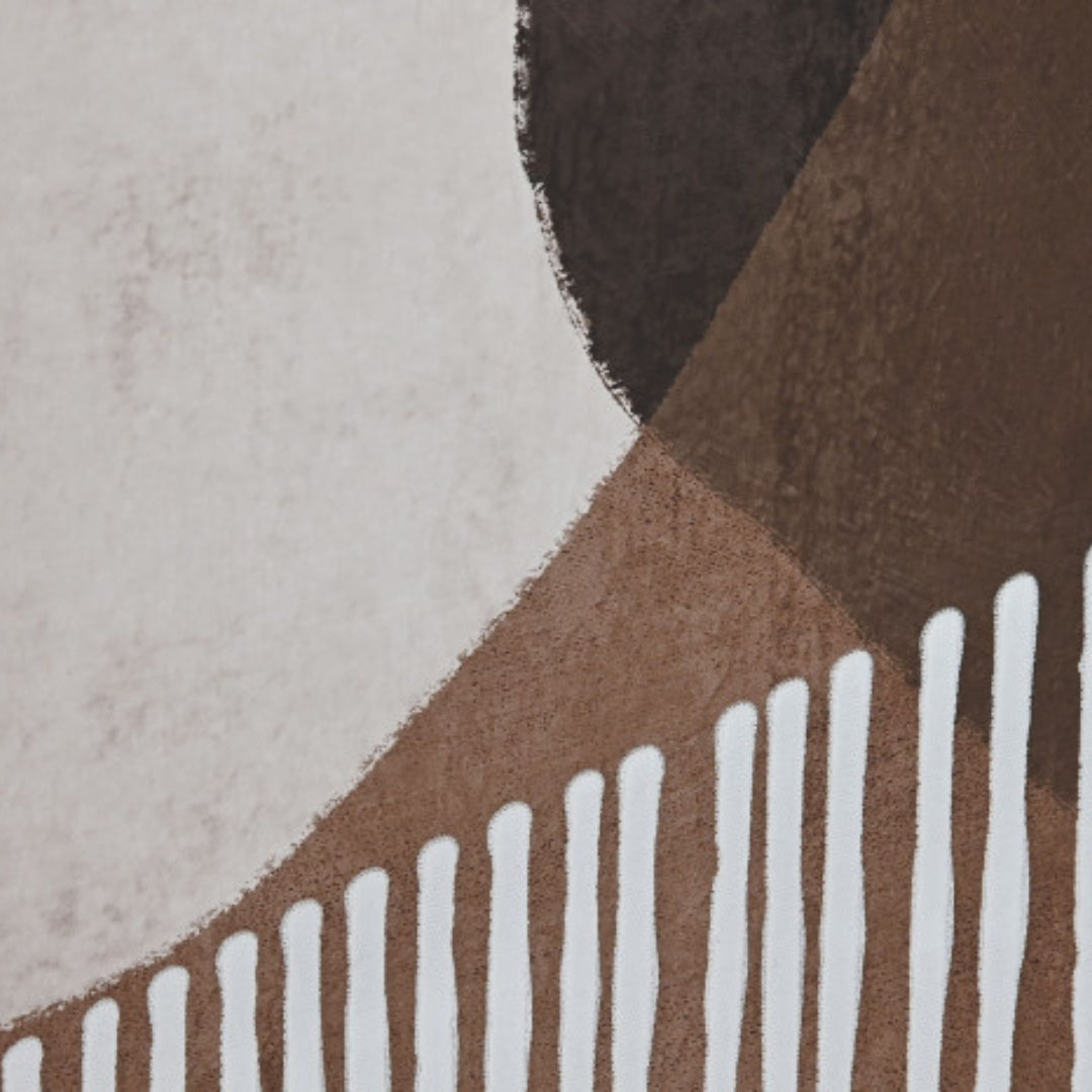 LUX250223 - Abstract Wood and Canvas Wall Art