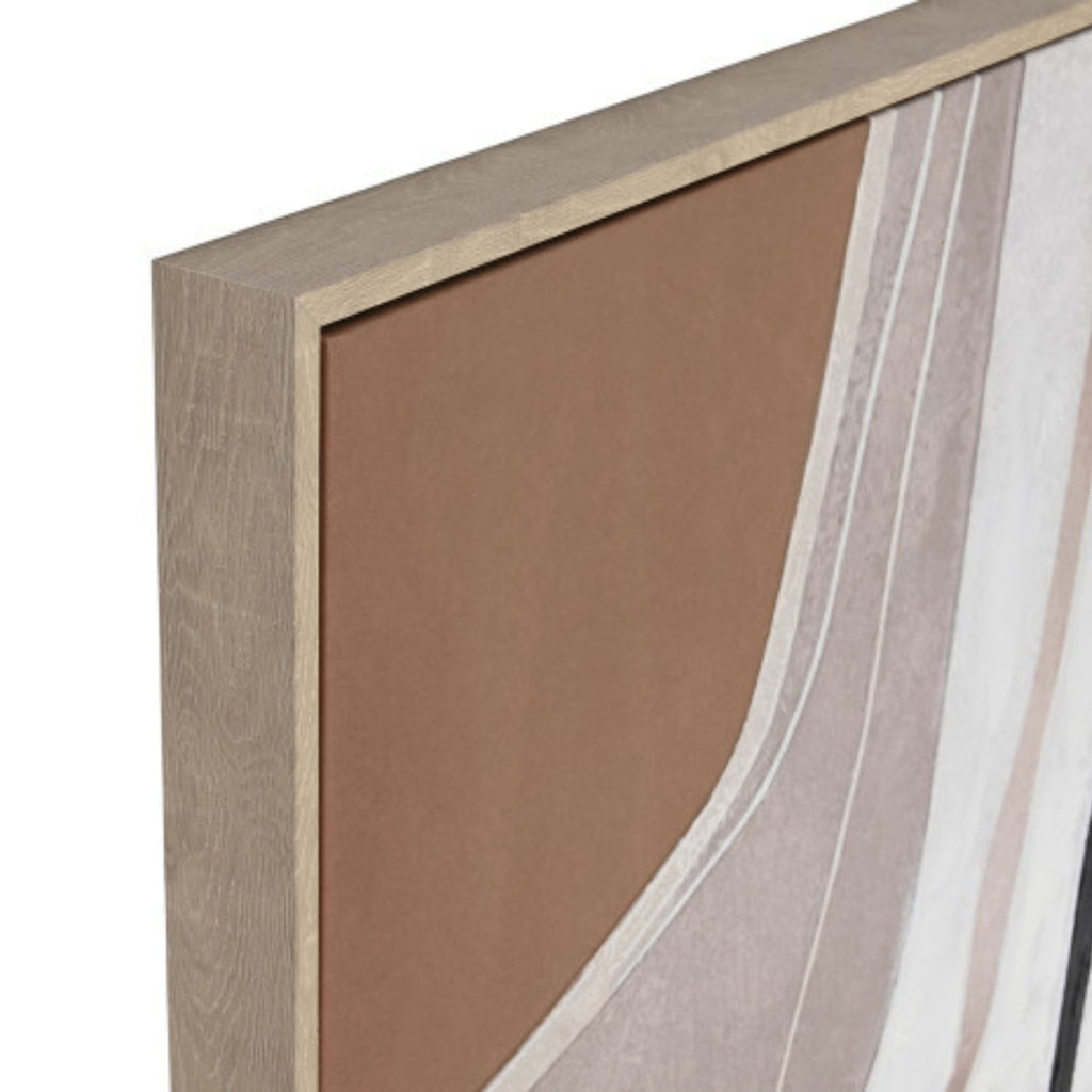 Earth Tones Abstract Picture - Hand Painted Canvas Art