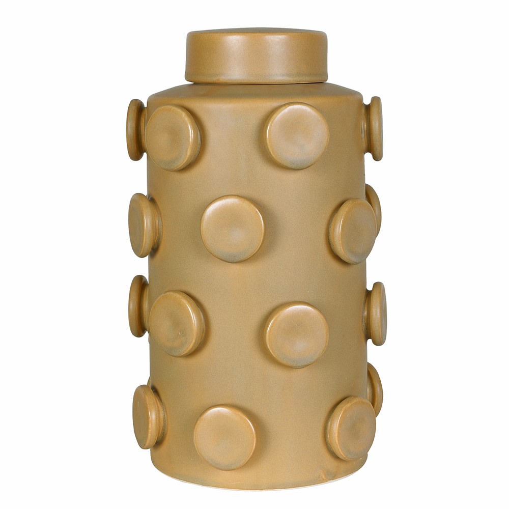 Large Ochre Bobble Jar