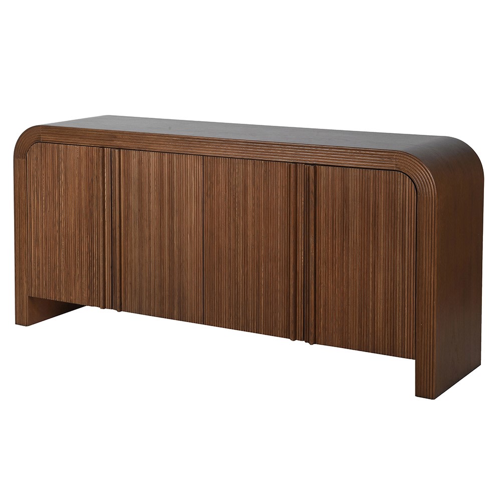 Revalo 4 Door Ribbed Sideboard