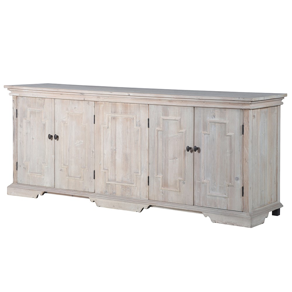 Large Panelled 4 Door Sideboard